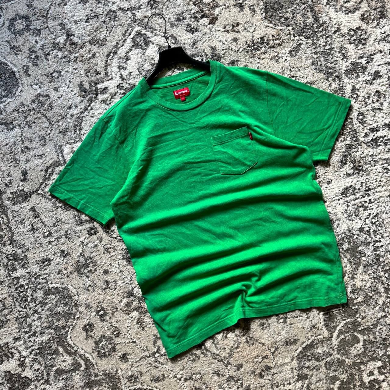 Supreme Supreme Pocket Tee SS18 Kelly Green Sz L Size US L / EU 52-54 / 3 - 2 Thumbnail
