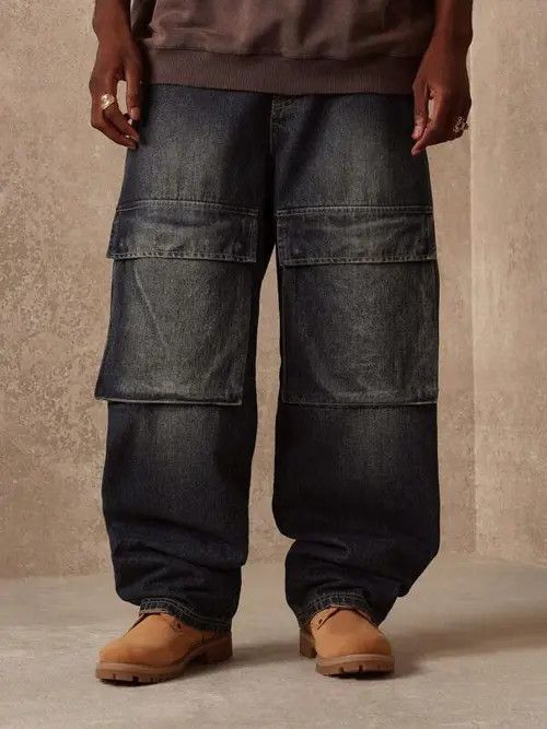 Designer Kawakami washed faded cleanfit yuppie bootcut cargo pants Size US 32 / EU 48 - 7 Thumbnail