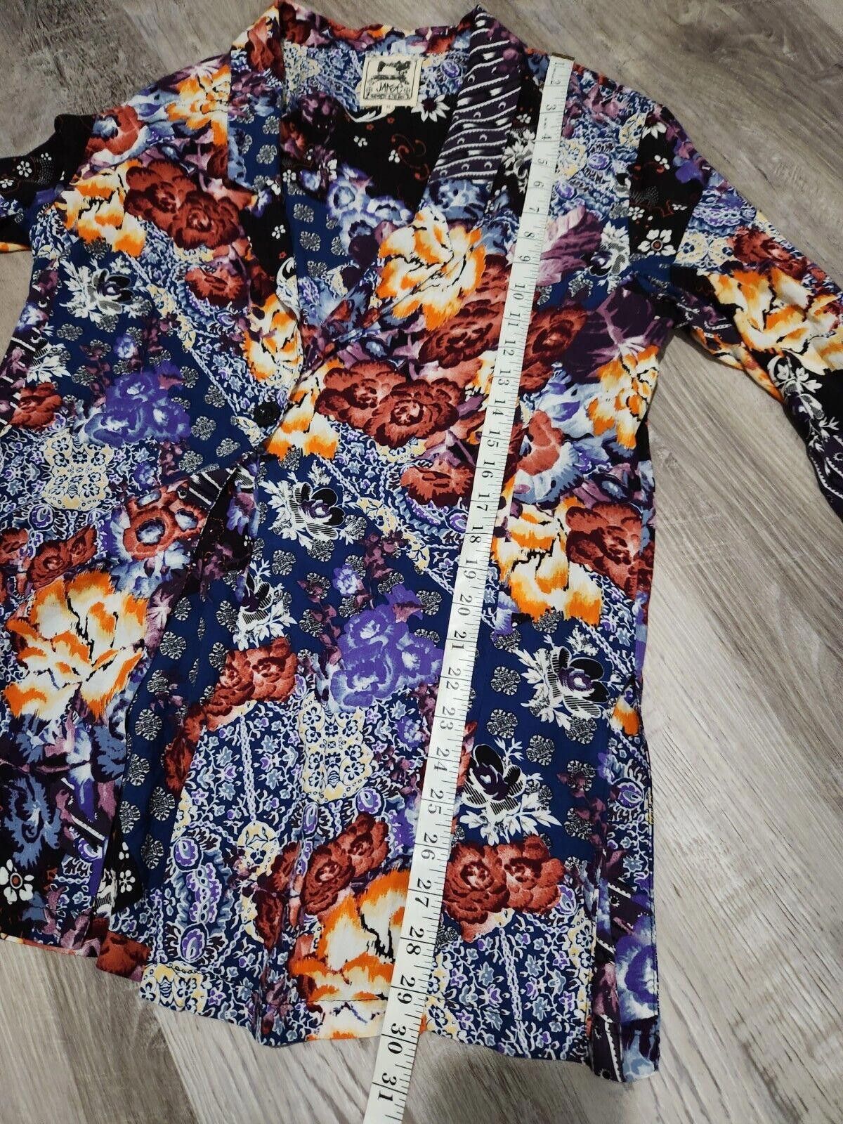 Designer Anthropologie Jaase blazer Jacket Medium Patchwork Size M / US 6-8 / IT 42-44 - 6 Thumbnail