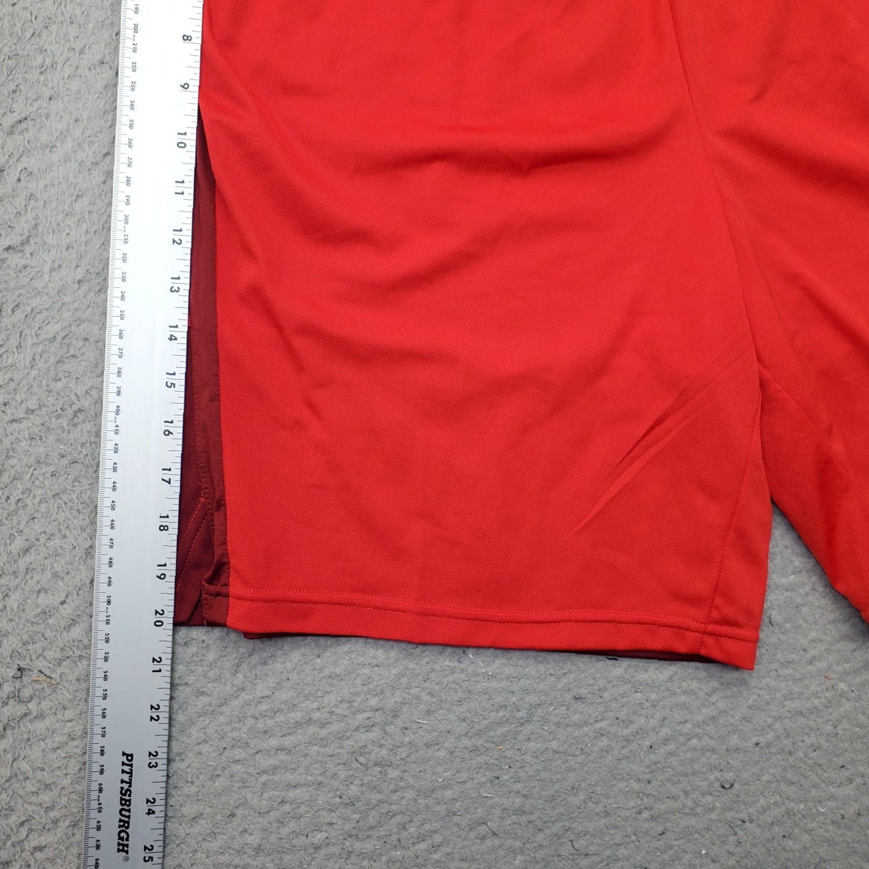 Nike Nike Knit Hybrid Training Shorts Mens XXL Red Stretch Athletic Elastic Waist Size US 39 - 3 Thumbnail