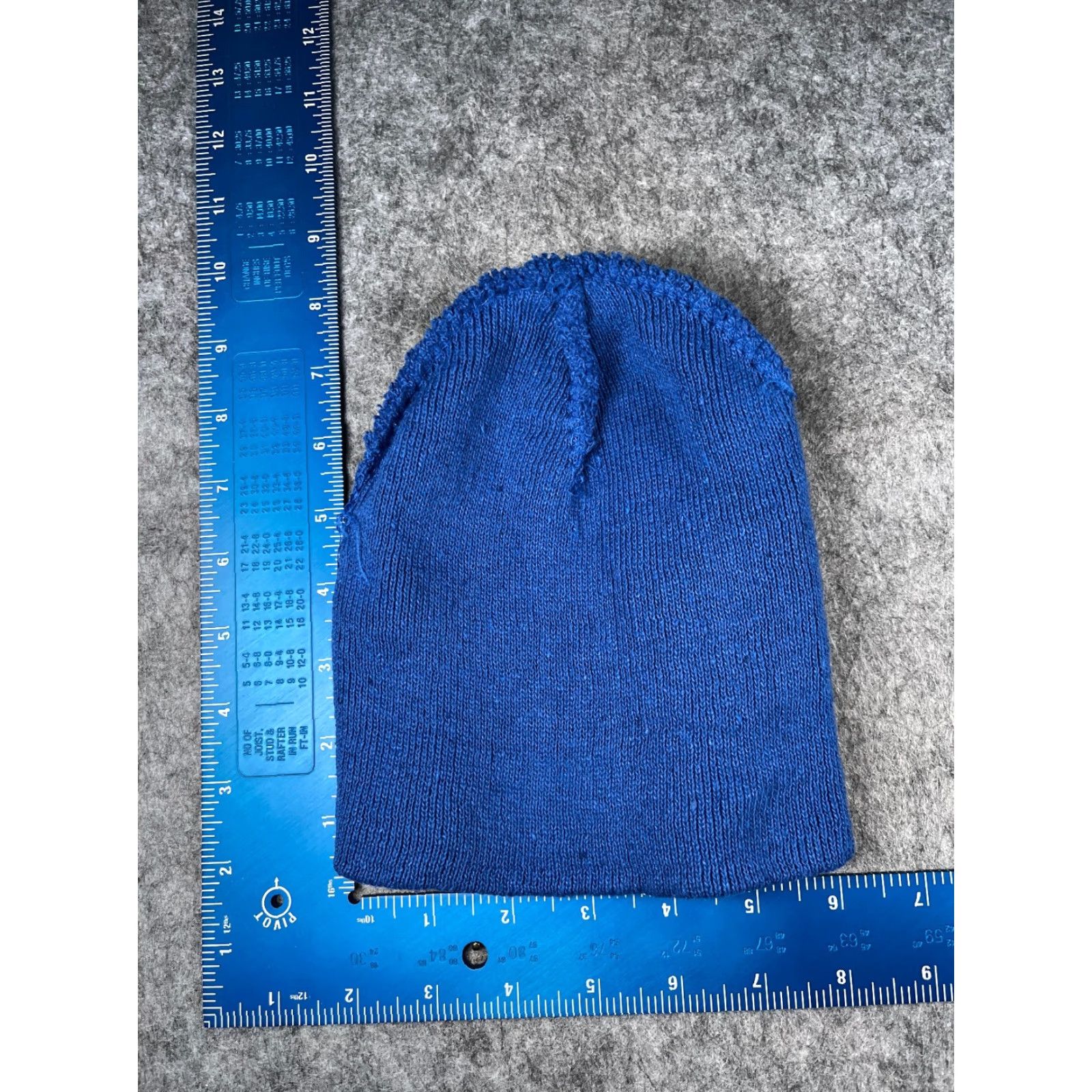 Vintage Family Dollar Beanie Toque Adult One Size Blue Knit Acrylic Snow Ski Outdoor Size ONE SIZE - 5 Thumbnail