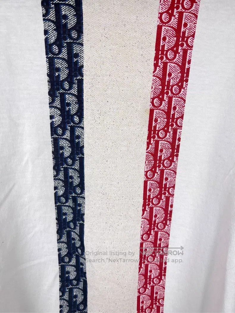 Dior Dior Red, white, blue, old flowers, printed short sleeves Size US XS / EU 42 / 0 - 5 Thumbnail