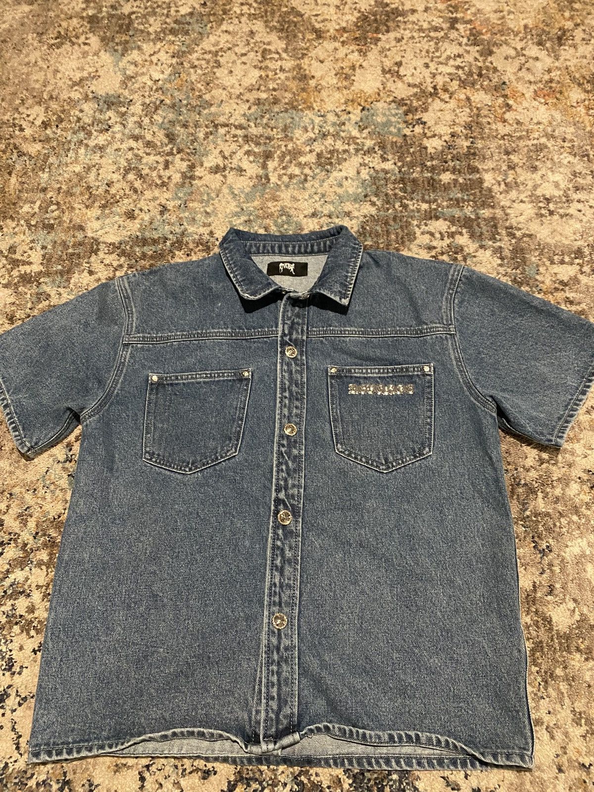 Revenge Revenge Cross Embroidered Button Up Size US S / EU 44-46 / 1 - 1 Thumbnail