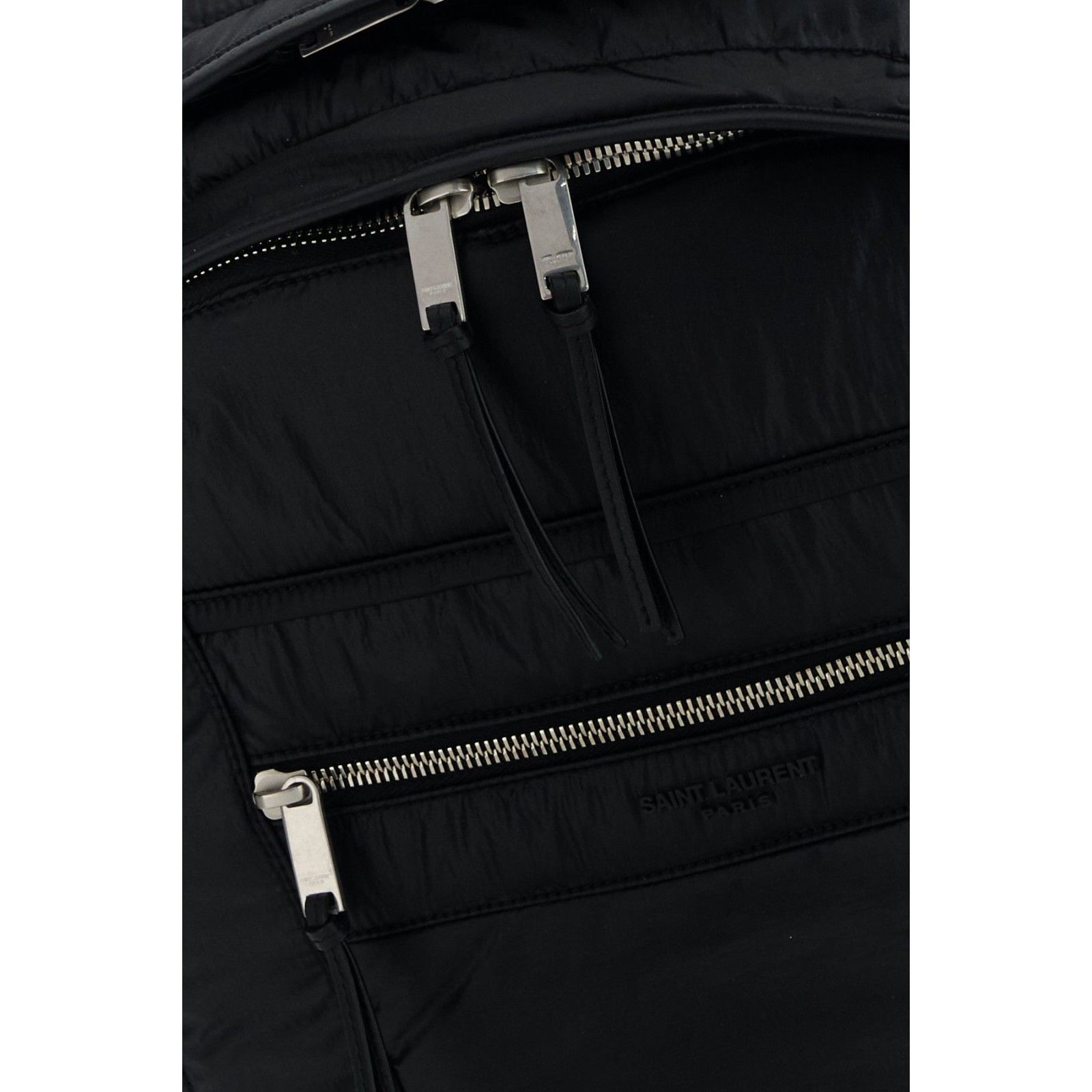 Saint Laurent Paris Saint Laurent Black Fabric Backpack New & Authentic Size ONE SIZE - 4 Thumbnail