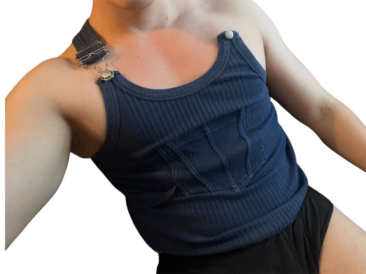 Jean Paul Gaultier Faded blue sexy mens unisex gaultier metal hardware muscle Size US S / EU 44-46 / 1 - 3 Thumbnail