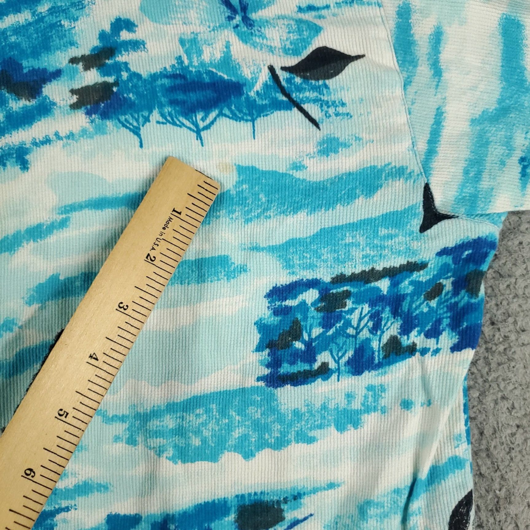 Vintage VINTAGE Hobie Hawaiian Shirt 1X Blue Floral Button-Up Short Sleeve Aloha Mens Size US XL / EU 56 / 4 - 3 Thumbnail