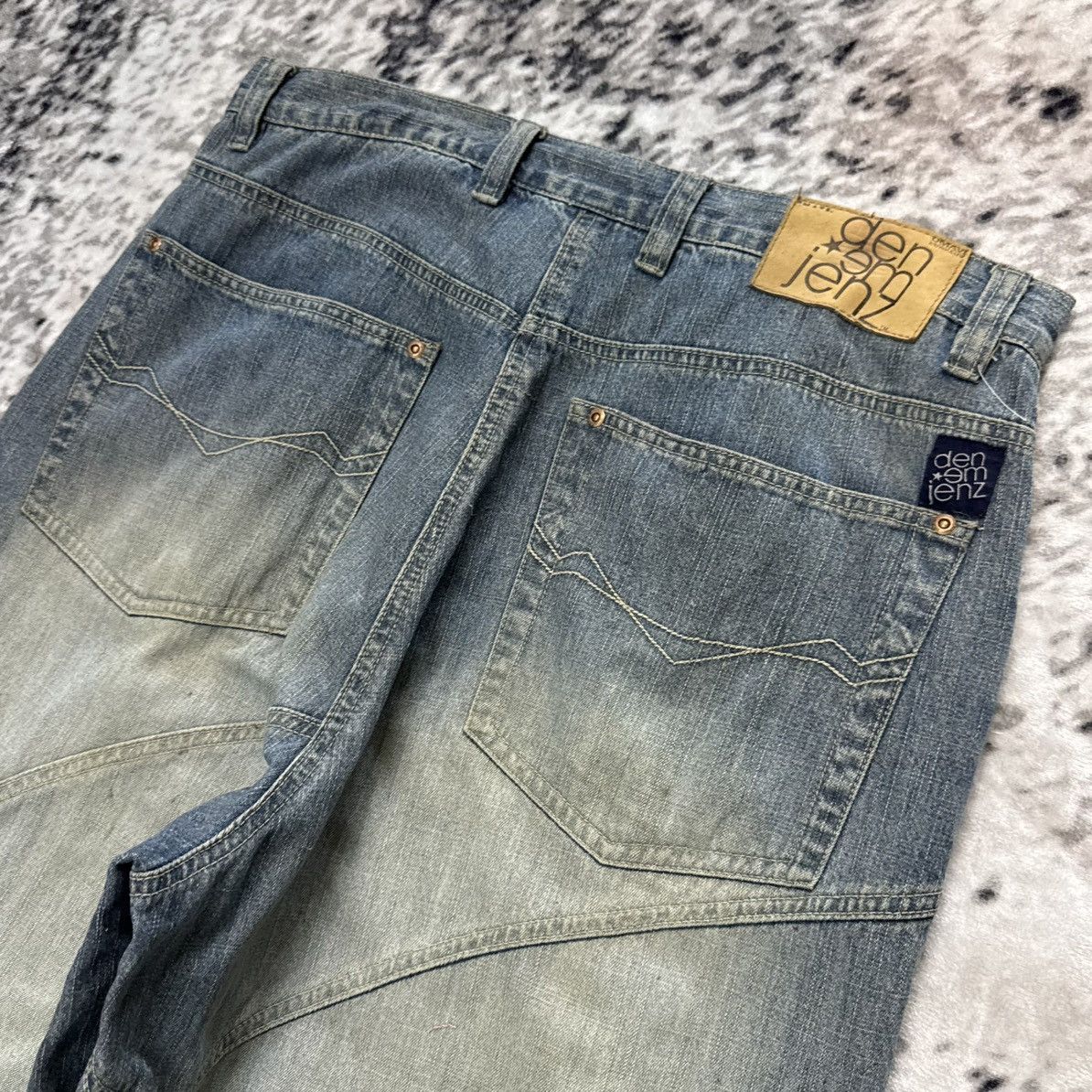 JNCO Y2K Vintage Den Em Jenz Crazy Paneled Baggy Jeans Size US 36 / EU 52 - 15 Thumbnail