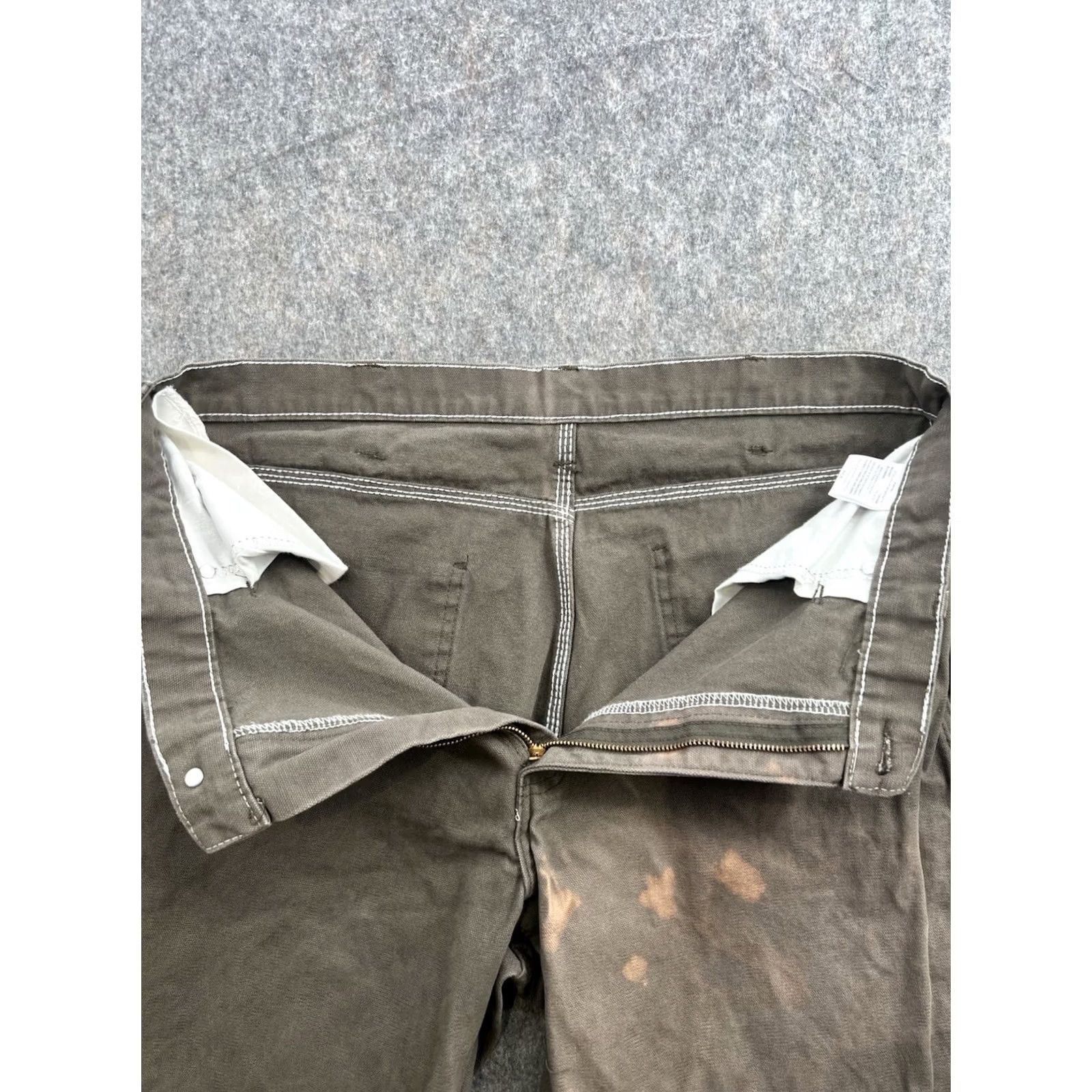 Dickies VINTAGE Dickies Pants Mens Brown Distressed Carptenter 90s 00s Work Jeans 874 Regular Straight 36x30 Size US 36 / EU 52 - 6 Thumbnail
