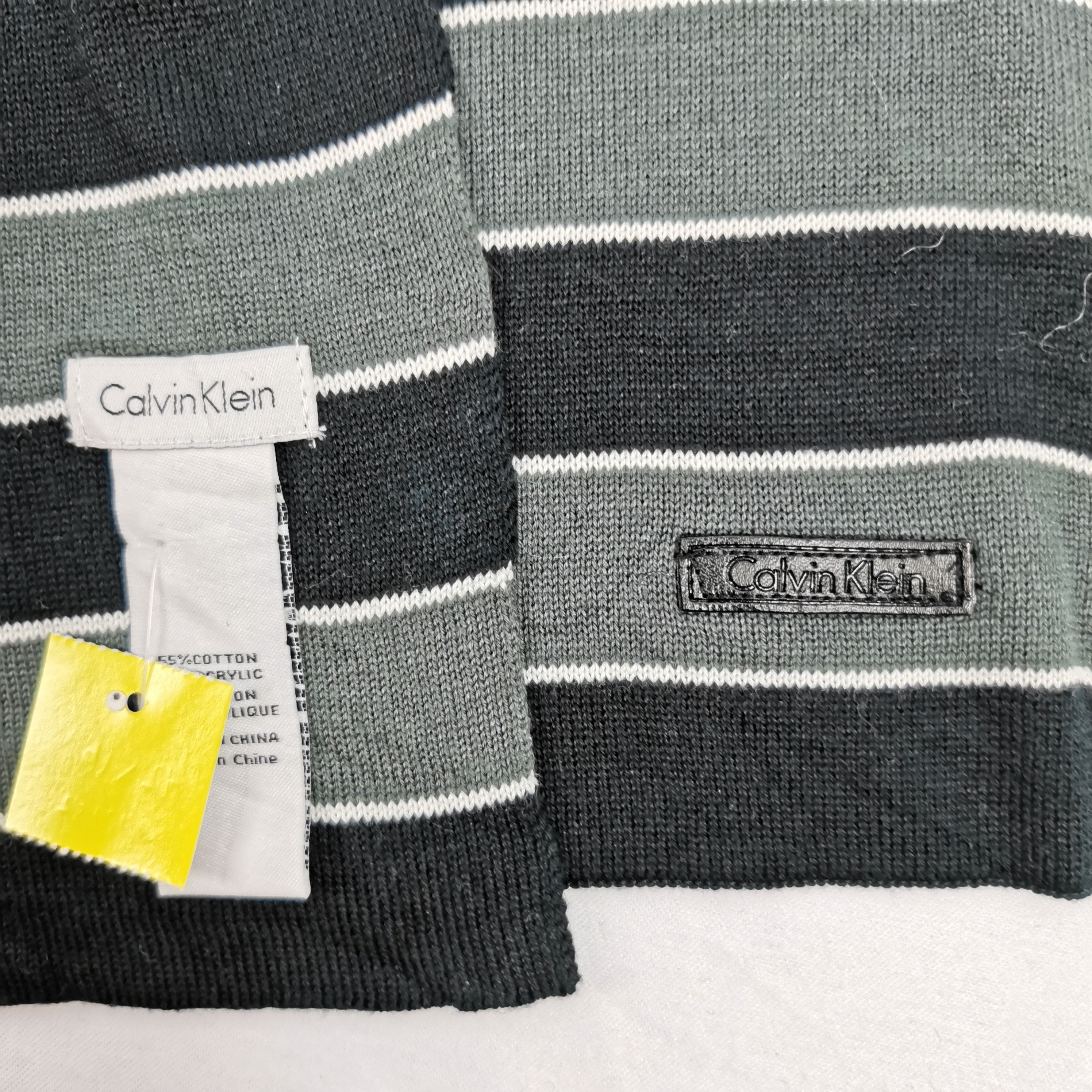 Calvin Klein Vintage Calvin Klein Scarf Striped Neckwear Winter Scarves Size ONE SIZE - 6 Thumbnail