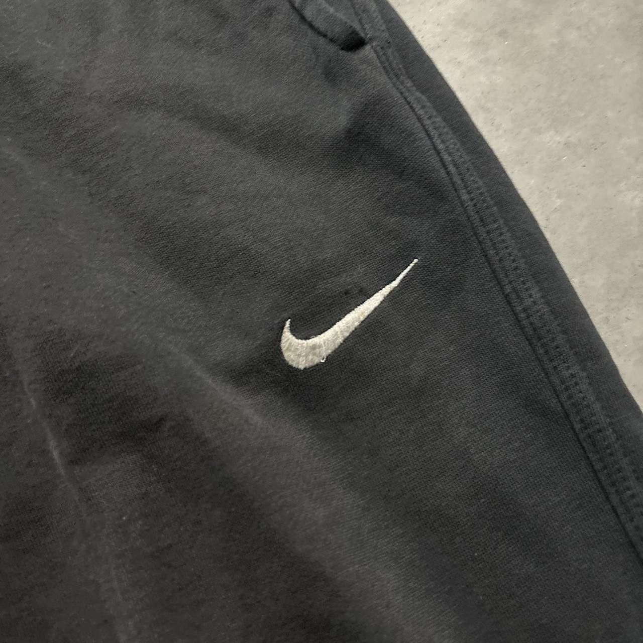 Nike × Vintage Crazy Vintage Y2K/2000s Black Nike Swoosh Drill Essential Joggers! Size US 32 / EU 48 - 5 Thumbnail