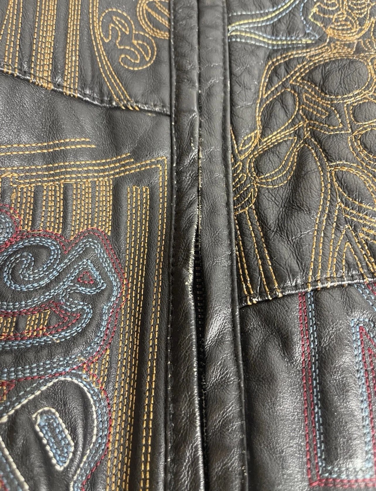 Vintage Vilanto Leather Jacket AOP 3XL Super Bowl World Series Size US XXL / EU 58 / 5 - 12 Thumbnail