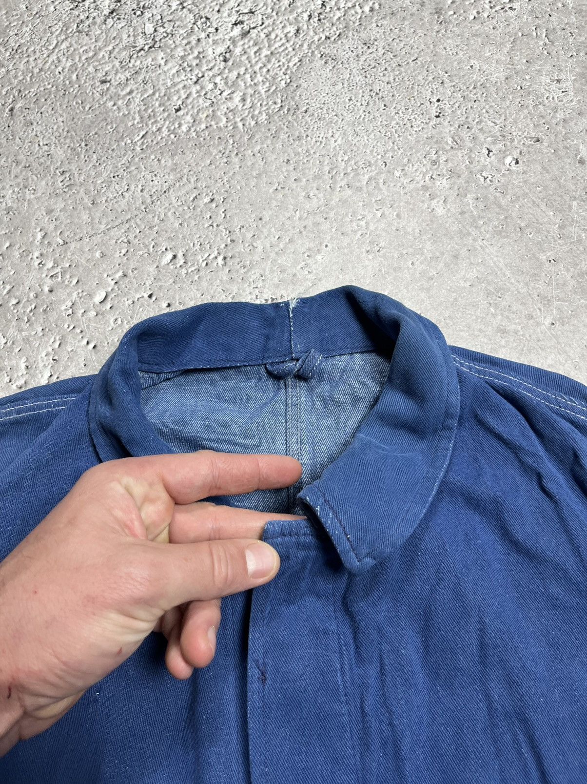 Other Vintage Workwear Distressed French Chore Jacket Blue Canvas Size US M / EU 48-50 / 2 - 8 Thumbnail