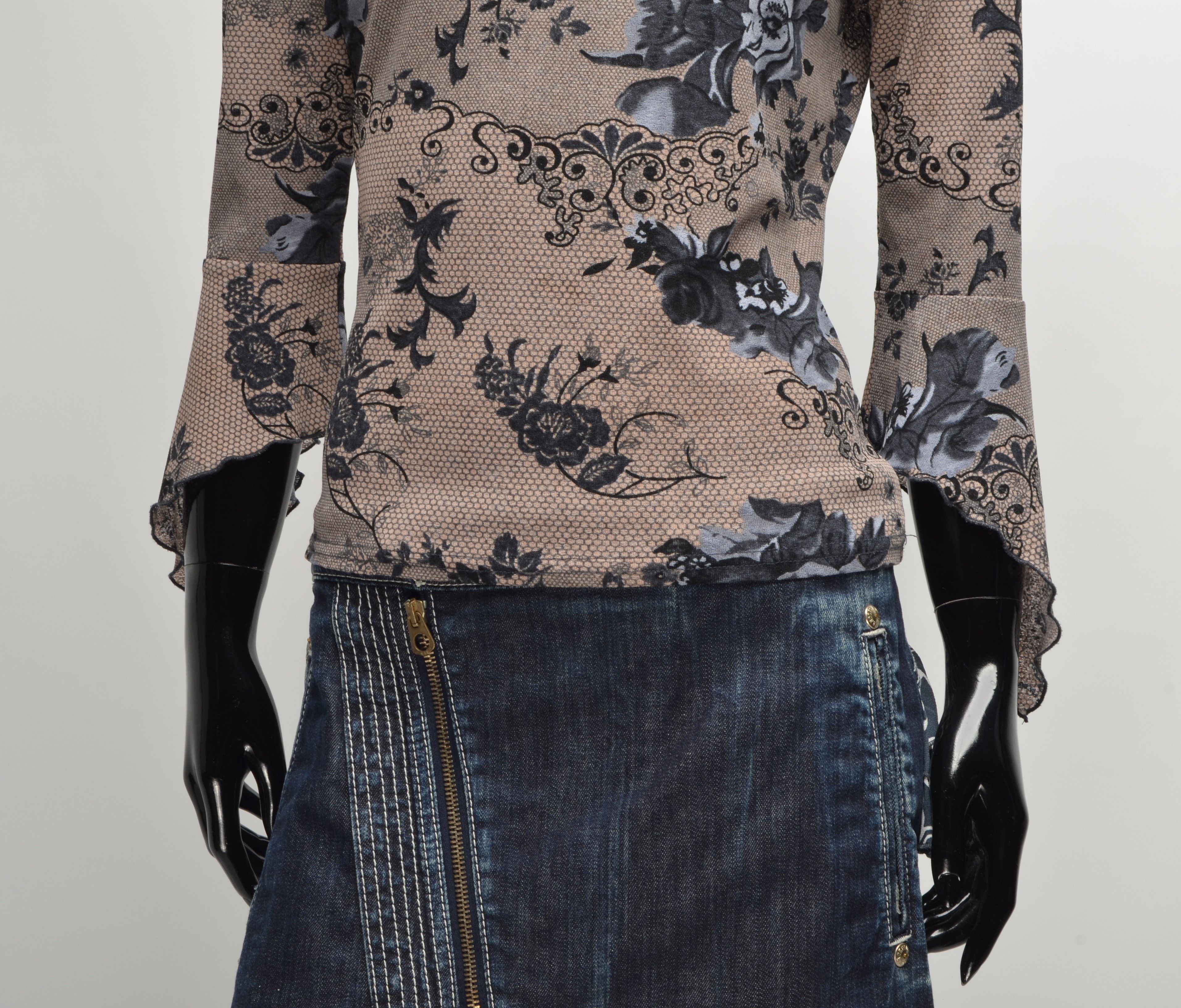Other Vintage Flash Y2K V-Neck Mesh Blouse Size M / US 6-8 / IT 42-44 - 3 Thumbnail