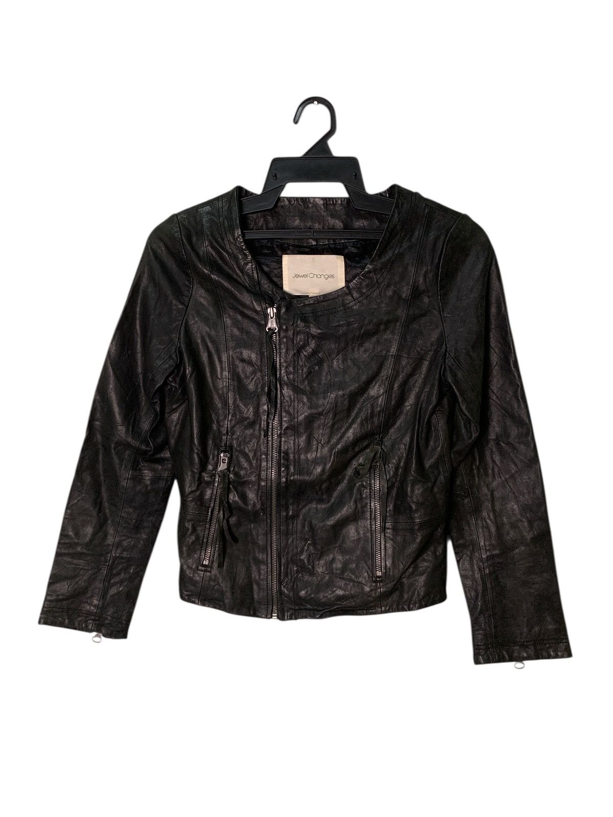 Genuine Leather Rare Design Vintage Jewel Changes Leather Jackets Size M / US 6-8 / IT 42-44 - 1 Thumbnail