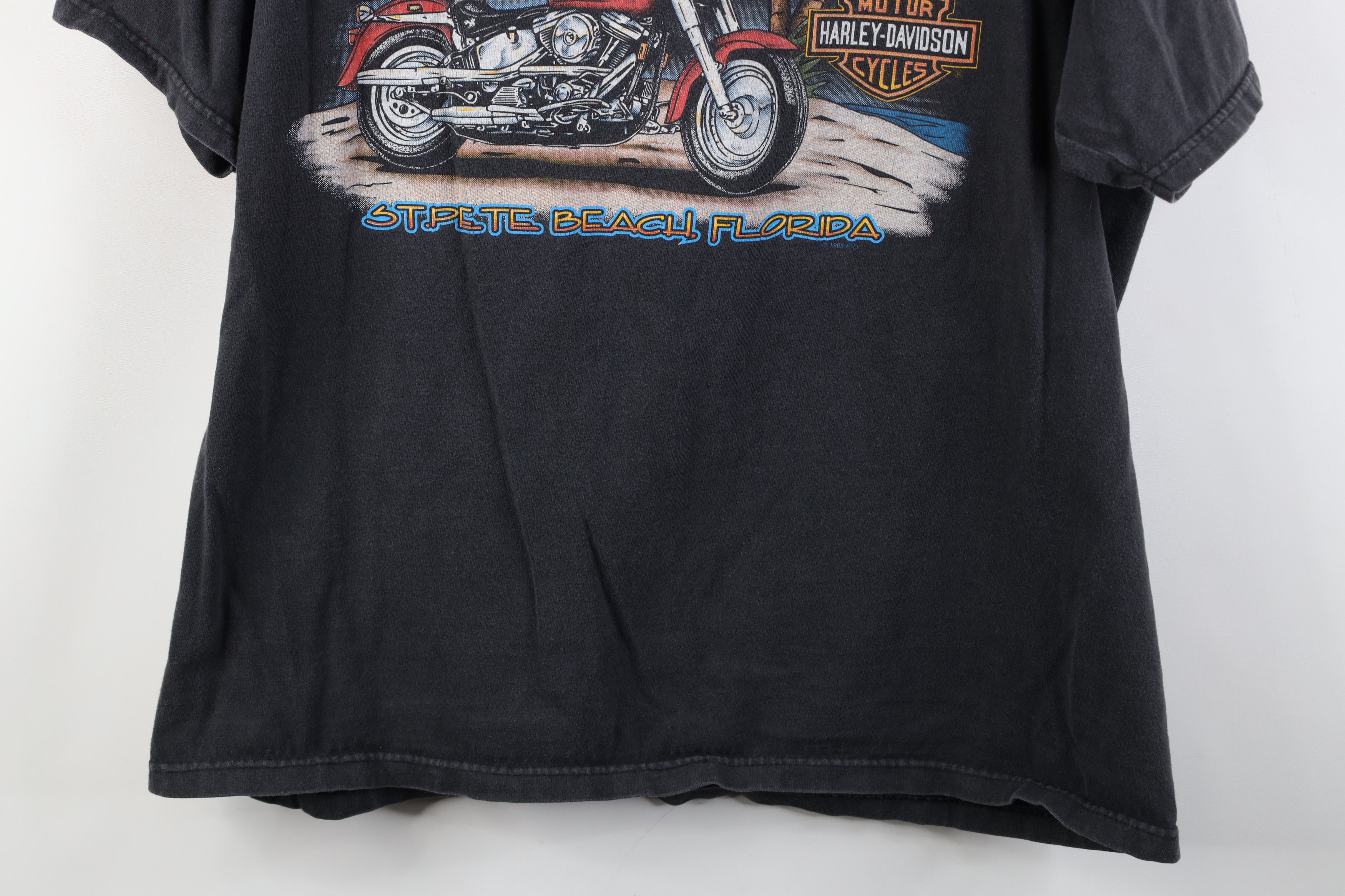 Harley Davidson Vintage 90s Y2K Harley Davidson Fire Flames Phoenix T-Shirt Size US XL / EU 56 / 4 - 14 Thumbnail