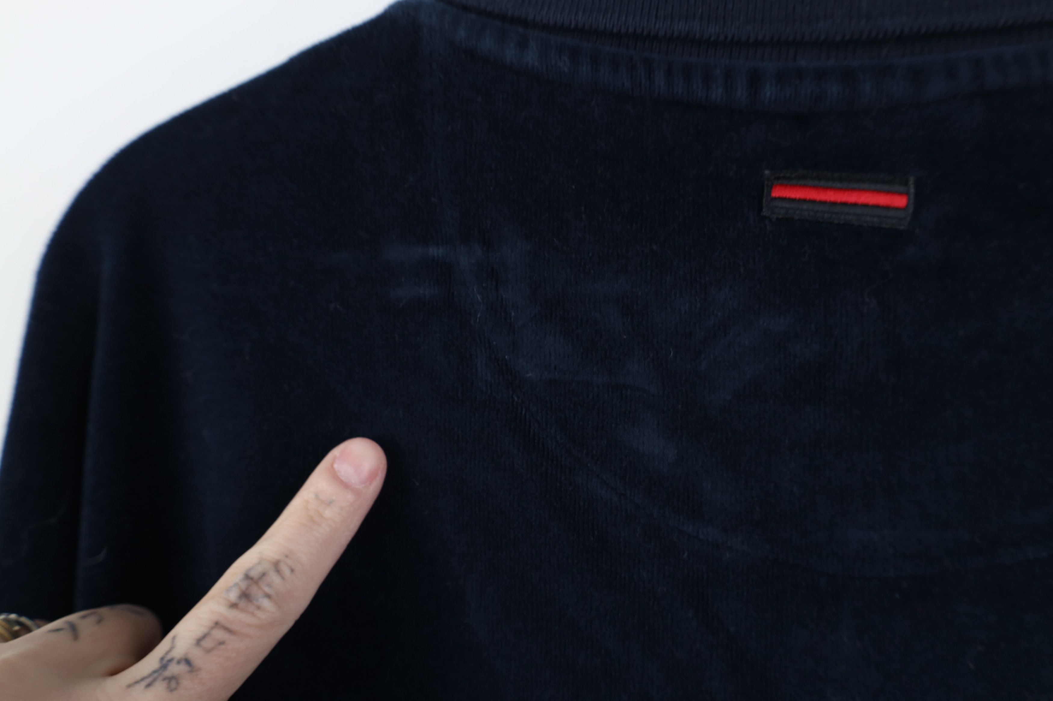 Fubu Vintage 90s Y2K FUBU Spell Out Velour Long Sleeve Rugby Polo Size US XXL / EU 58 / 5 - 12 Thumbnail