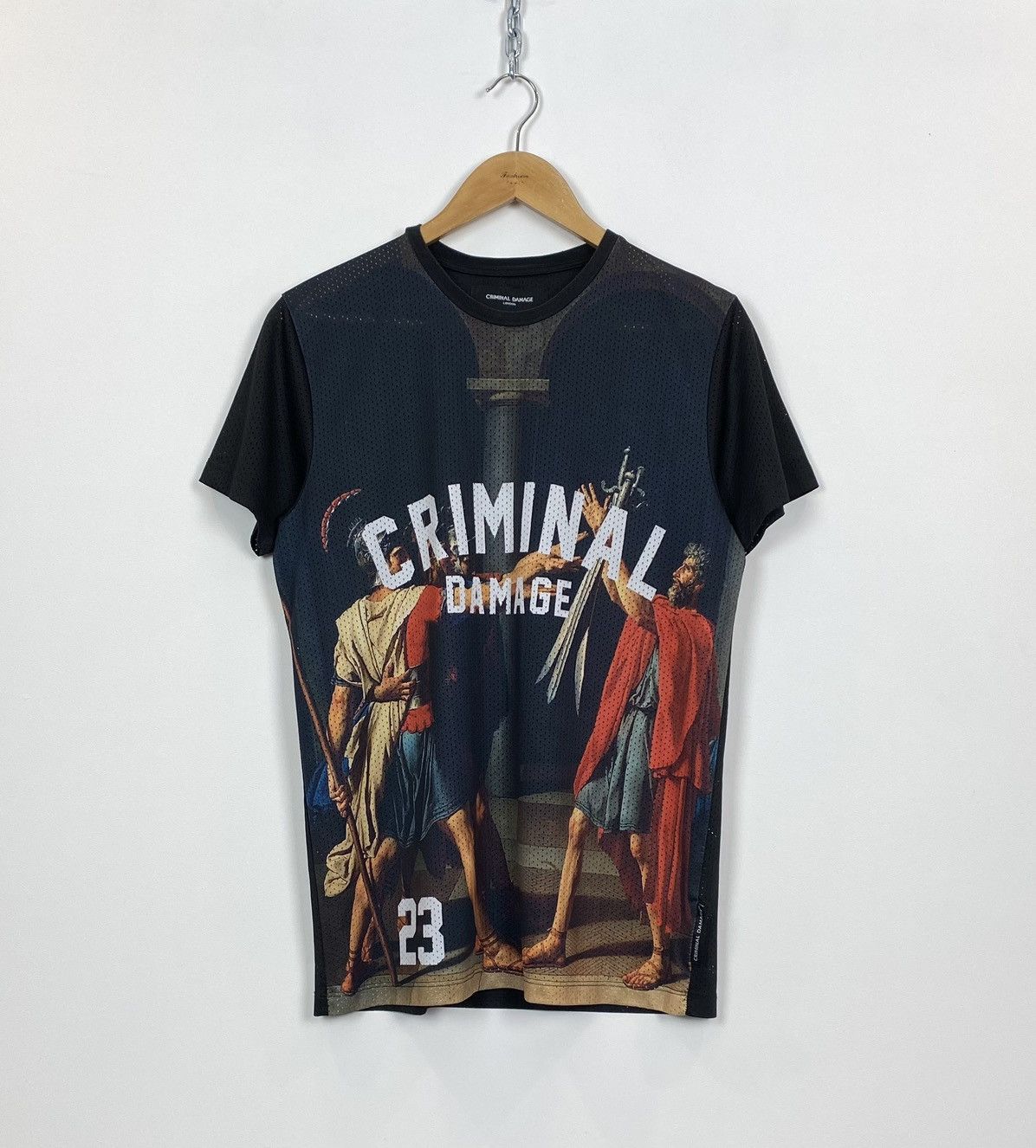 Criminal Damage Criminal Damage Romans Short Sleeve T Shirt Size M Black Top Size US M / EU 48-50 / 2 - 1 Thumbnail