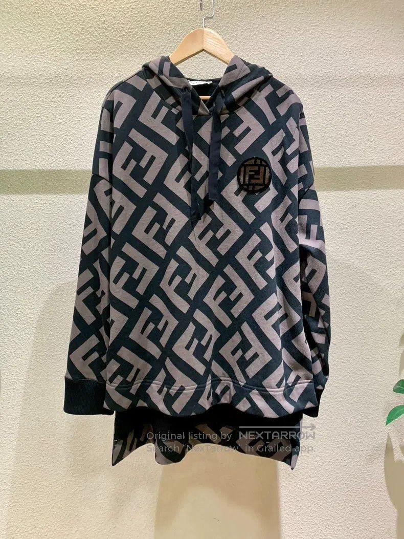 Fendi Fendi Classic Double F Old Flower Full-Print Hooded Sweats Size M / US 6-8 / IT 42-44 - 1 Thumbnail