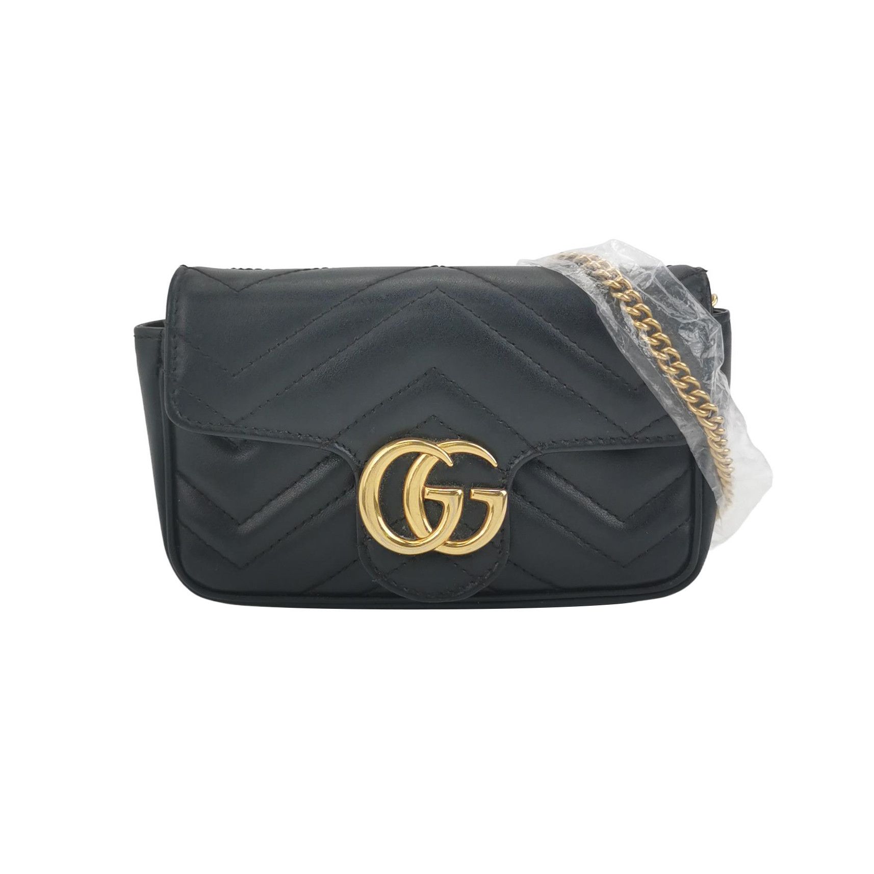 Gucci Gucci GG Marmont Leather Mini Flap Bag ONE SIZE Size ONE SIZE - 1 Thumbnail