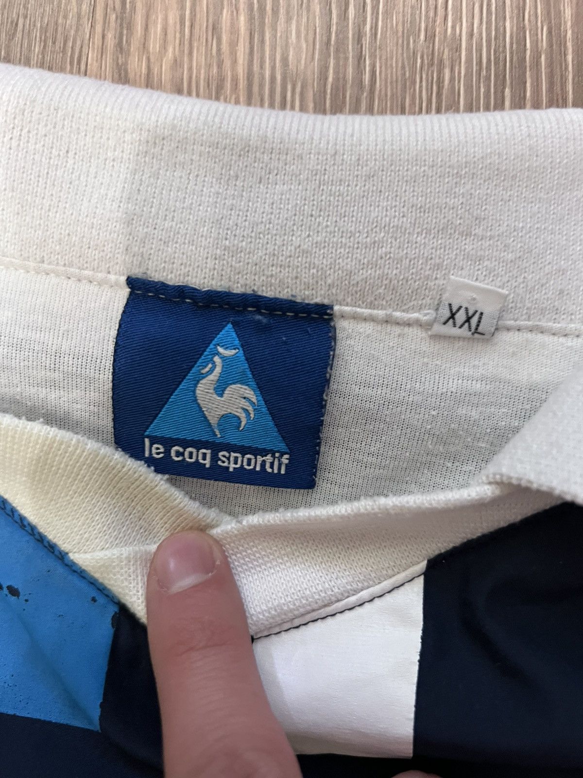 Le Coq Sportif 1999/2001 Manchester City Rare Soccer Football Jacket XXL Size US XXL / EU 58 / 5 - 4 Thumbnail