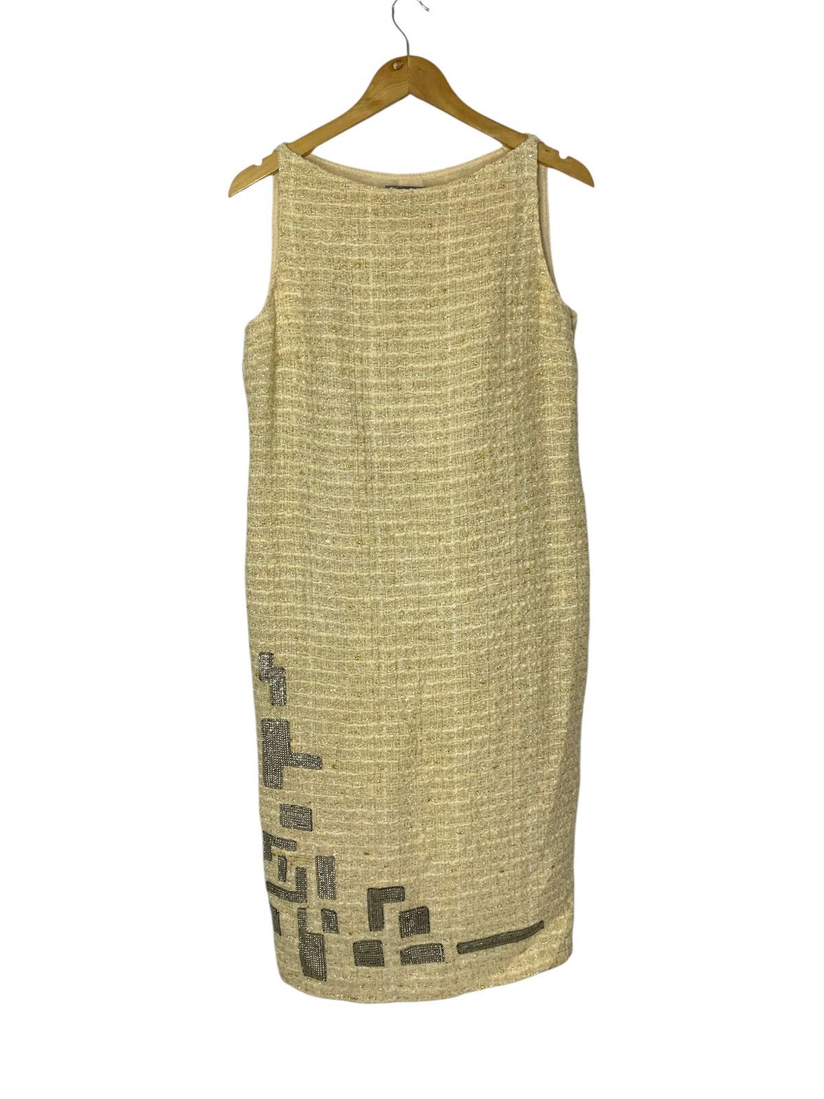 Versace Vintage Tweed Silk GENNY by Gianni Versace Maxi Dress Size XL / US 12-14 / IT 48-50 - 1 Thumbnail