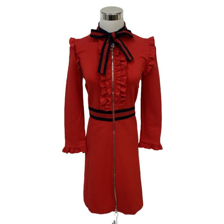 Gucci Gucci Ruffle Bow Zip Jacket Size M Size M / US 6-8 / IT 42-44 - 1 Thumbnail