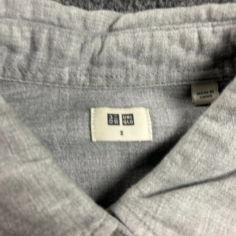 Uniqlo Uniqlo Flannel Shirt Mens Small Gray Pocket Cotton Adults Size US S / EU 44-46 / 1 - 3 Thumbnail