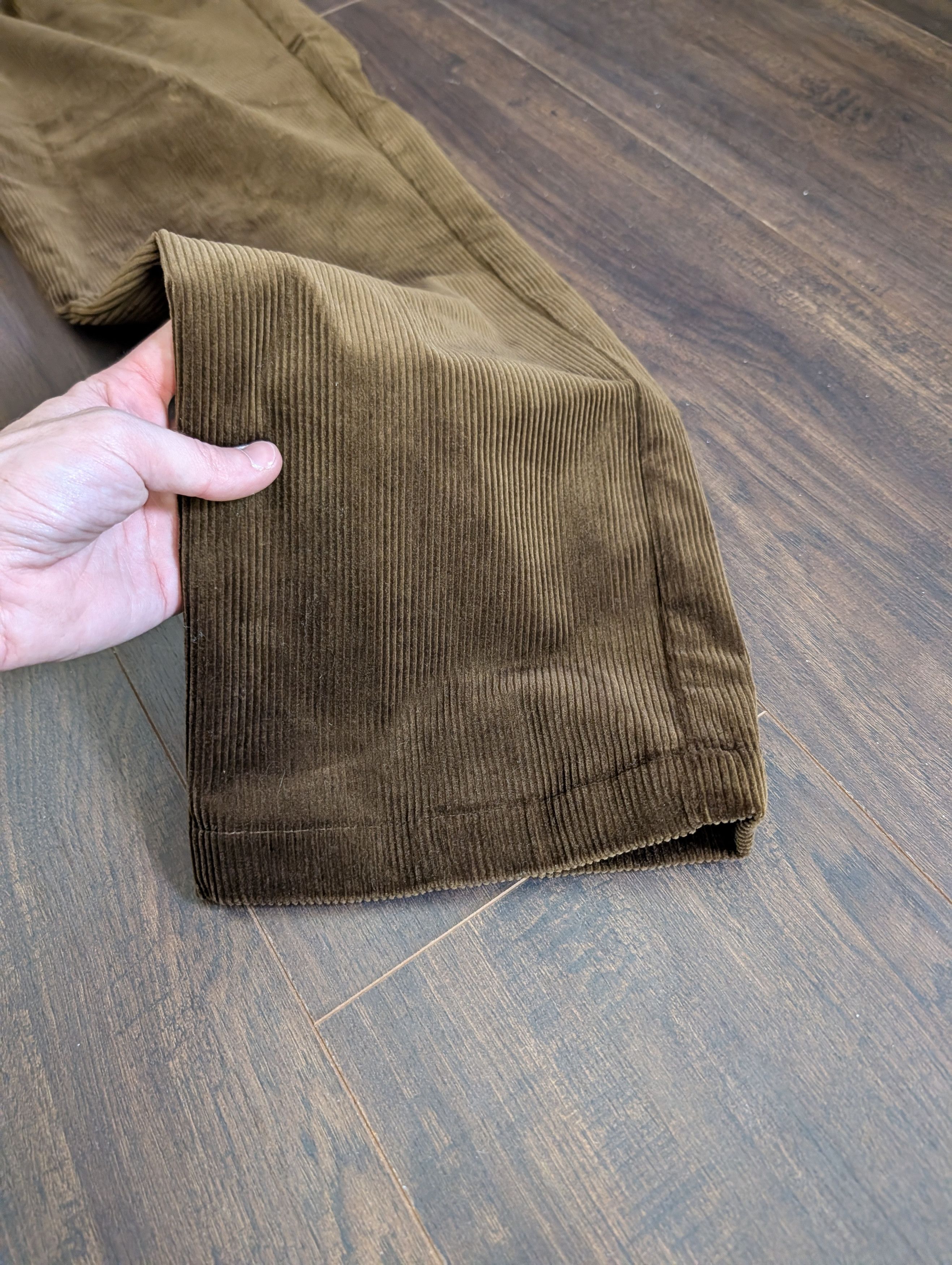 Polo Ralph Lauren Dark brown cotton corduroy Classic Fit mens pants 36x32 Size US 36 / EU 52 - 6 Thumbnail