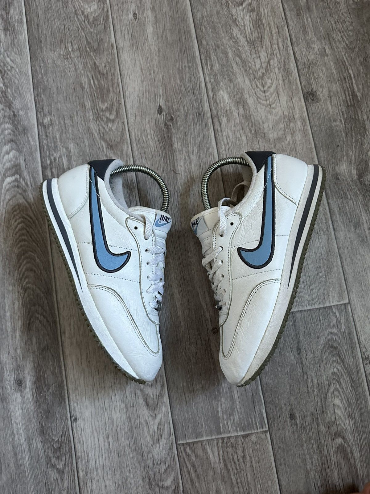 Nike × Vintage Nike Vintage Cortez Sneakers 40,5 26cm Blue White rare Size US 9 / EU 42 - 5 Thumbnail
