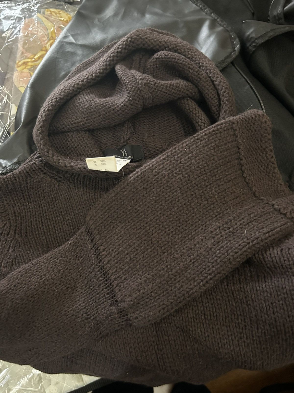 Yohji Yamamoto AW2005 Yohji Yamamoto Y's knit hoodie Size US M / EU 48-50 / 2 - 9 Thumbnail