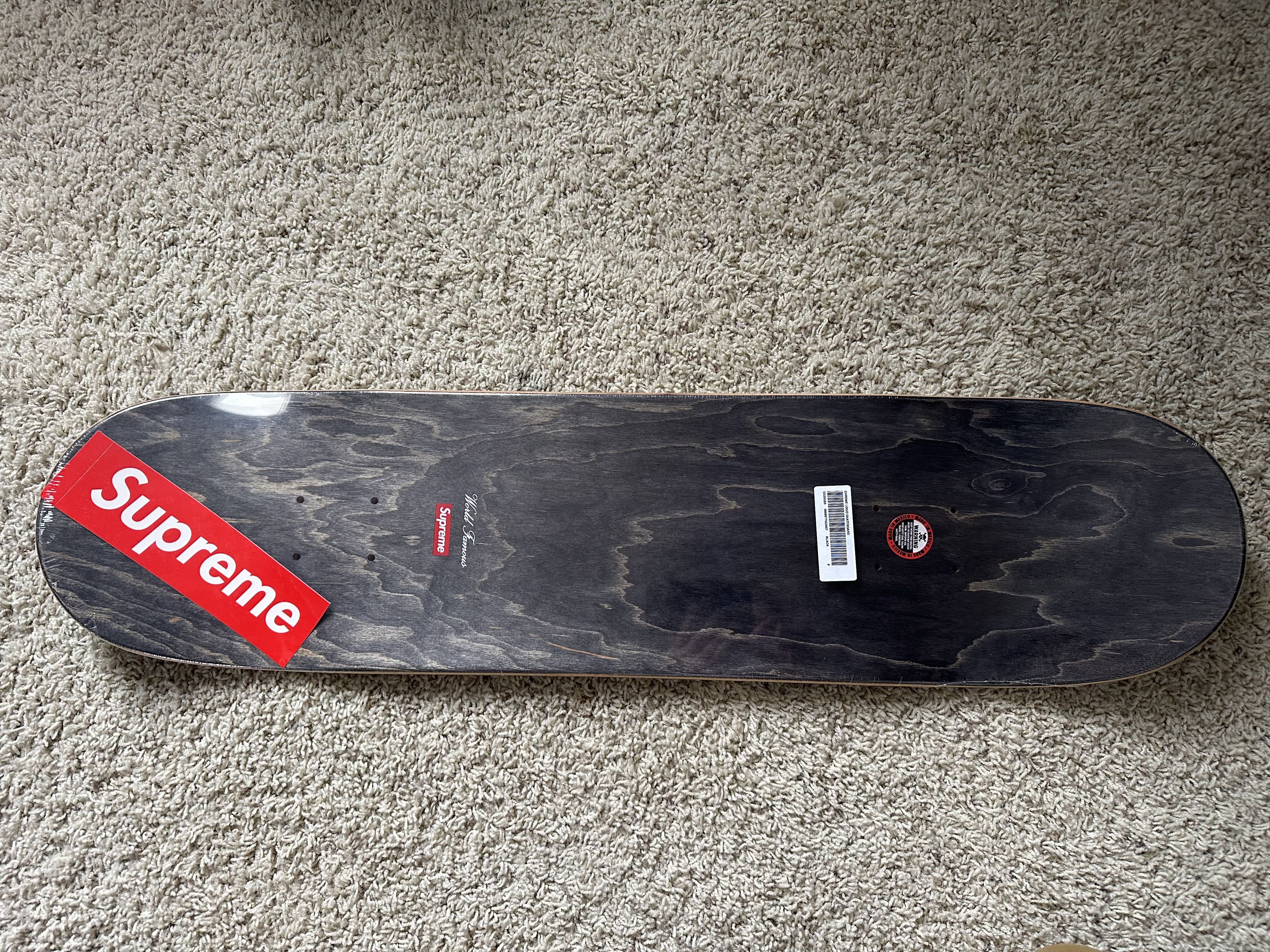 Supreme Chrome Logo Skateboard - Black - 8" x 31.875" Size ONE SIZE - 2 Thumbnail