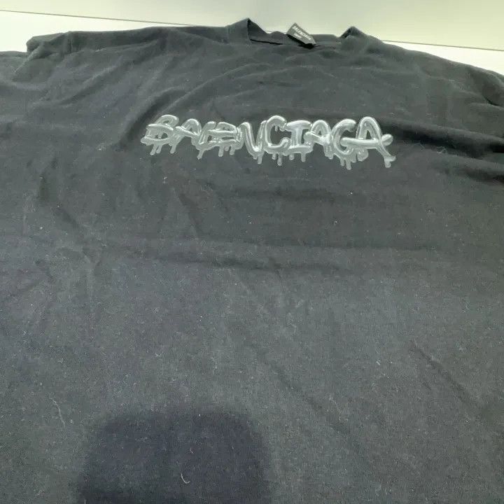 Balenciaga Balenciaga SS22 Slime Logo Short Sleeve T-Shirt 0079-2507 Size US L / EU 52-54 / 3 - 3 Thumbnail