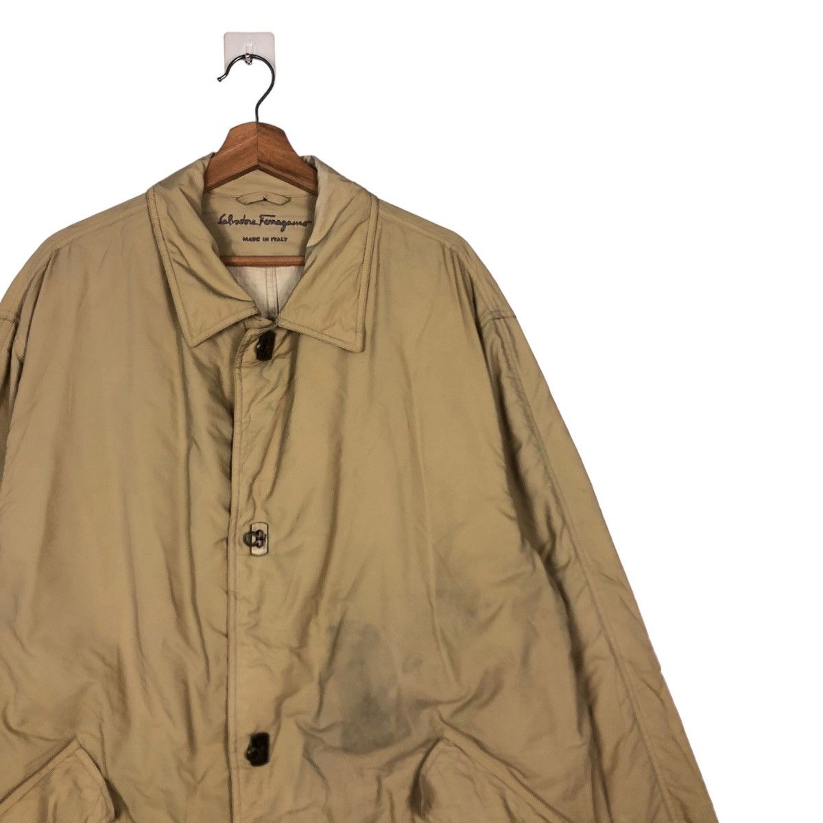 Japanese Brand 🔥Biker Parka Wax Jacket Salvatore Ferragamo Italy Size US M / EU 48-50 / 2 - 6 Thumbnail