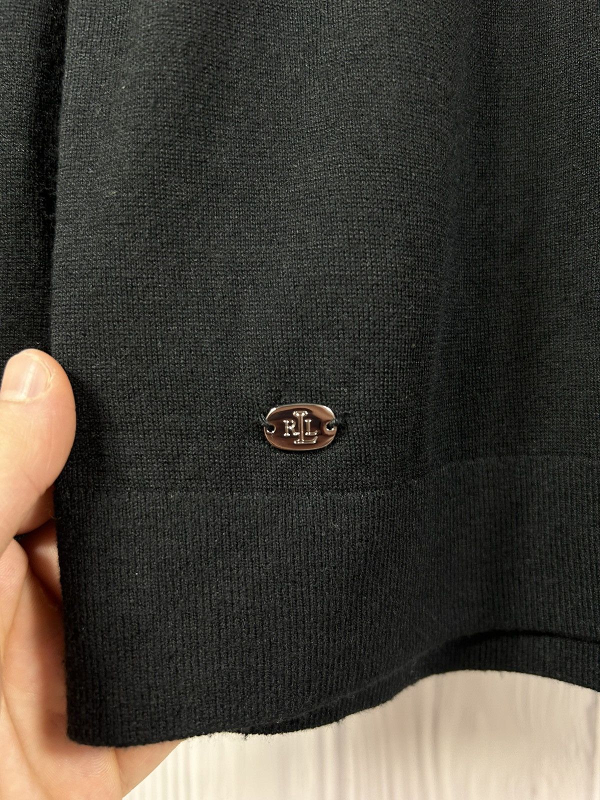 Lauren Ralph Lauren Lauren Ralph Lauren Silk-Blend Turtleneck Sweater Black L Size L / US 10 / IT 46 - 6 Thumbnail