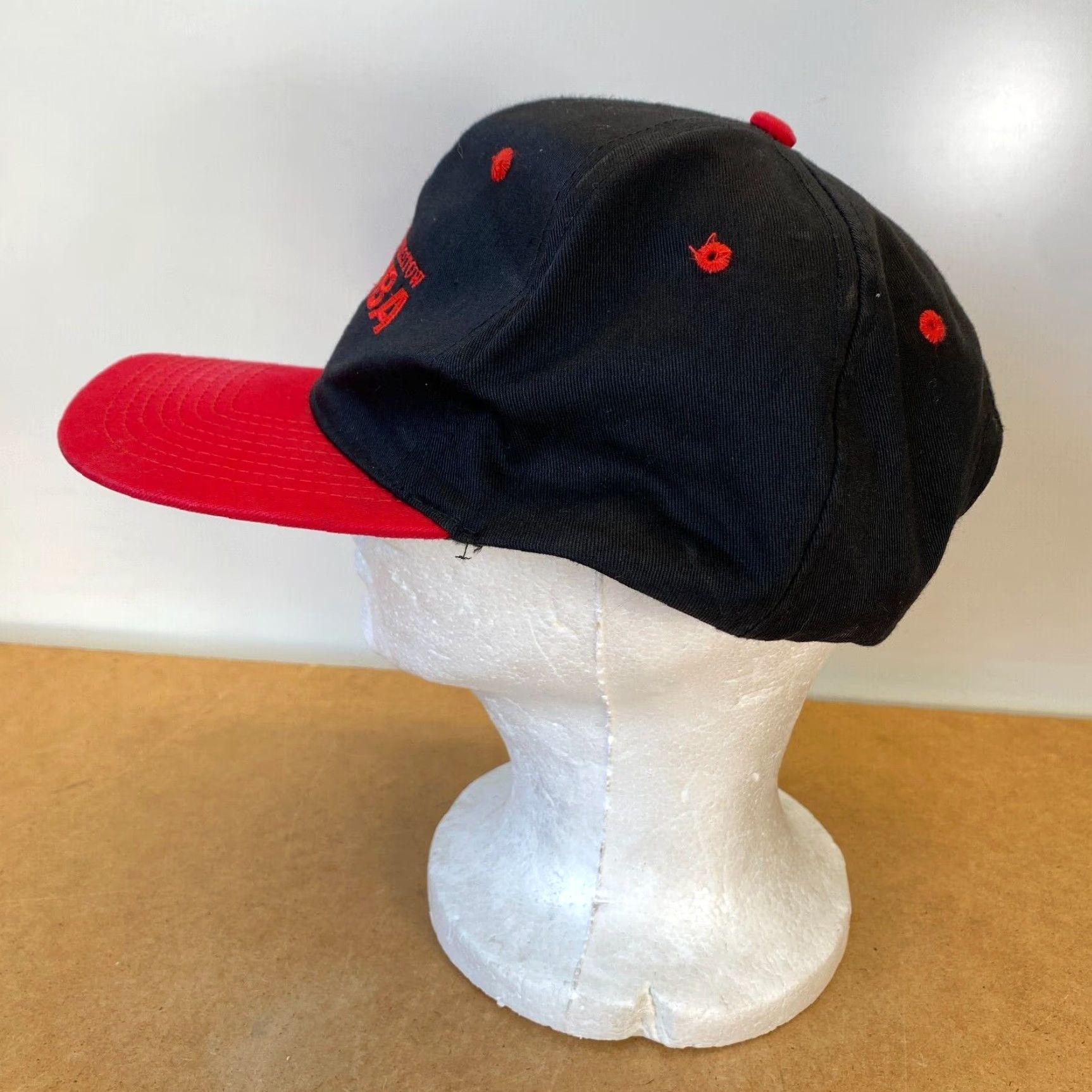 Vintage VINTAGE Toshiba In Touch with Tomorrow Snapback Hat Black Red FAST SHIPPING Size ONE SIZE - 5 Thumbnail