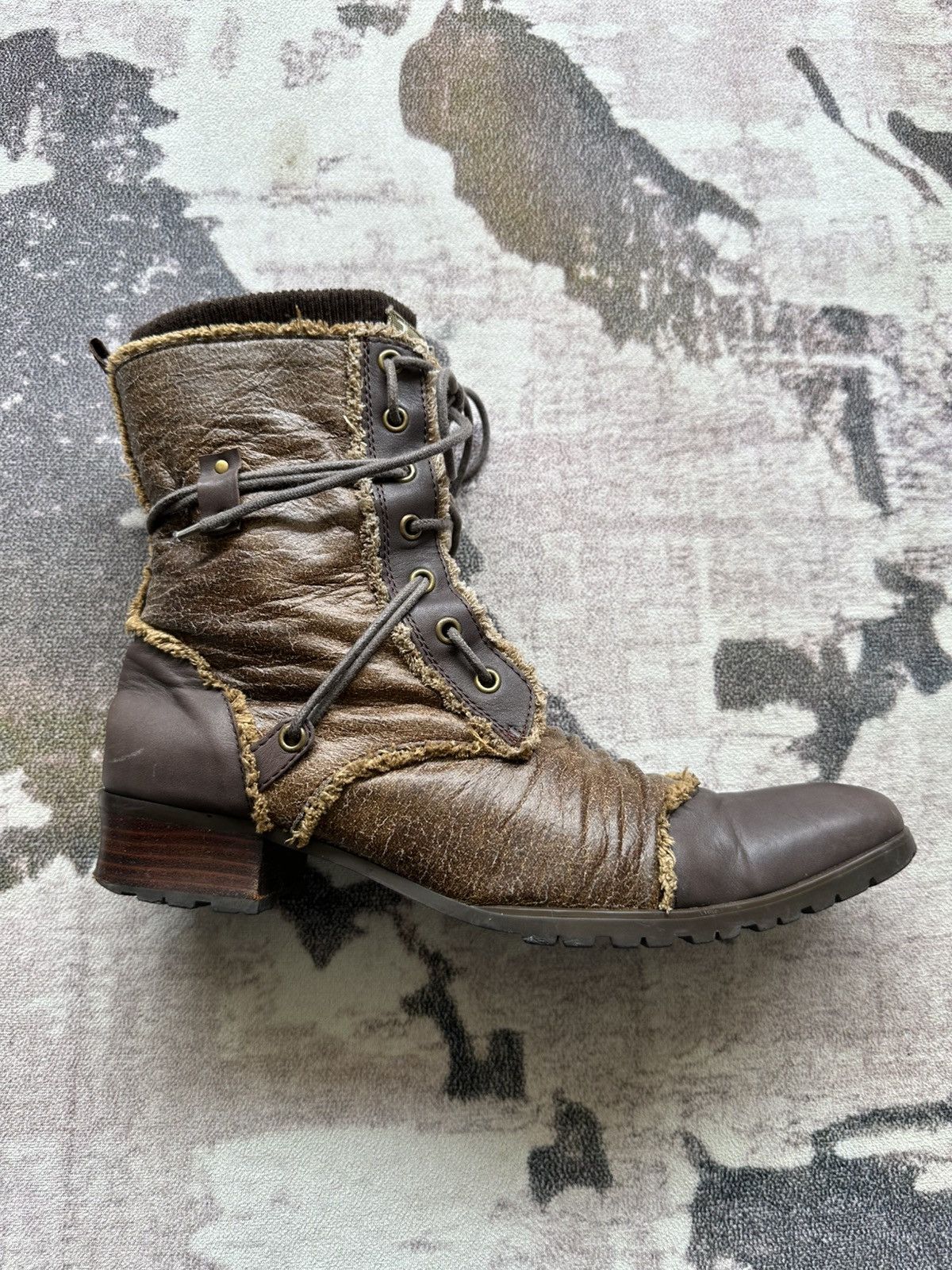 BUFFALO BOBS 2009 Buffalo Bobs double layered leather combat boots Size US 9.5 / EU 42-43 - 4 Thumbnail