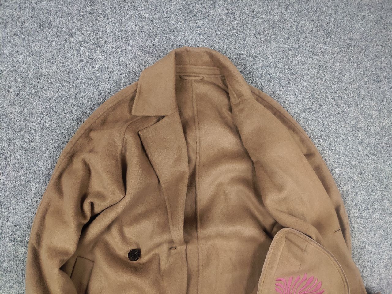Vintage Oakwood paris Design long Wool Blend coat straight Jacket Size XS / US 0-2 / IT 36-38 - 4 Thumbnail