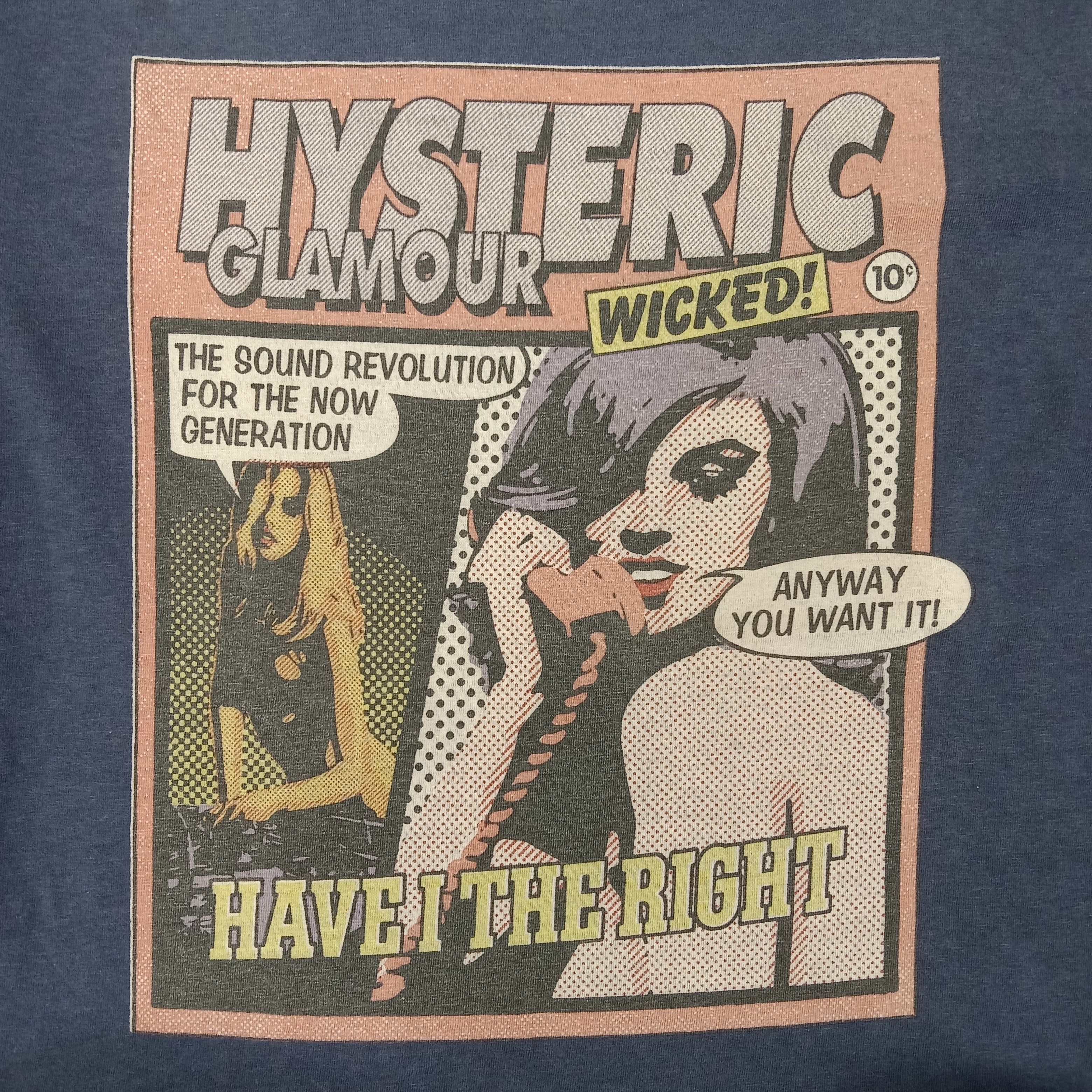 Hysteric Glamour Hysteric Glamour Comic Style Japan Brand Tshirt Size US S / EU 44-46 / 1 - 2 Thumbnail