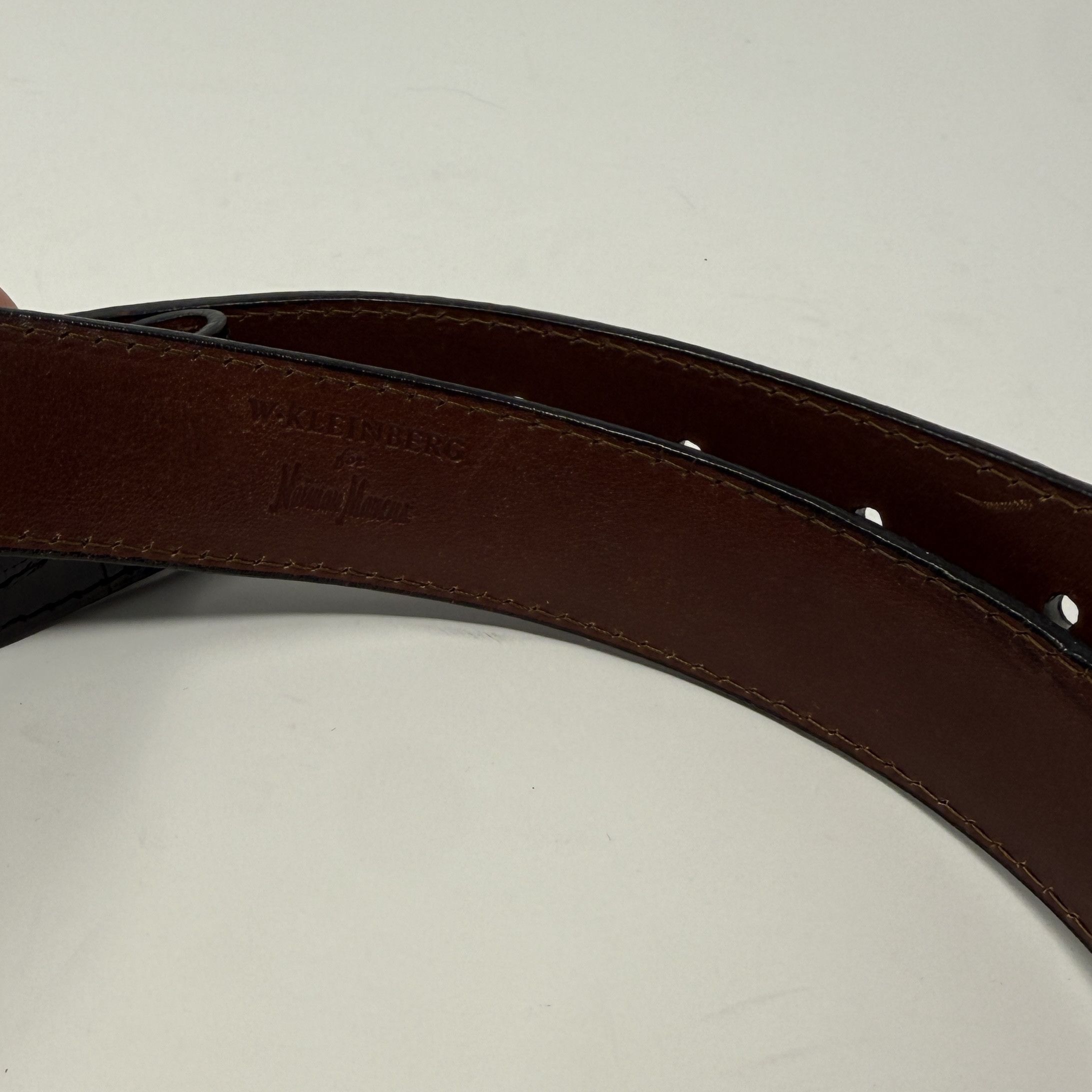 Other W. Kleinberg Genuine Alligator Skin Glazed Belt Size 40 - 9 Thumbnail
