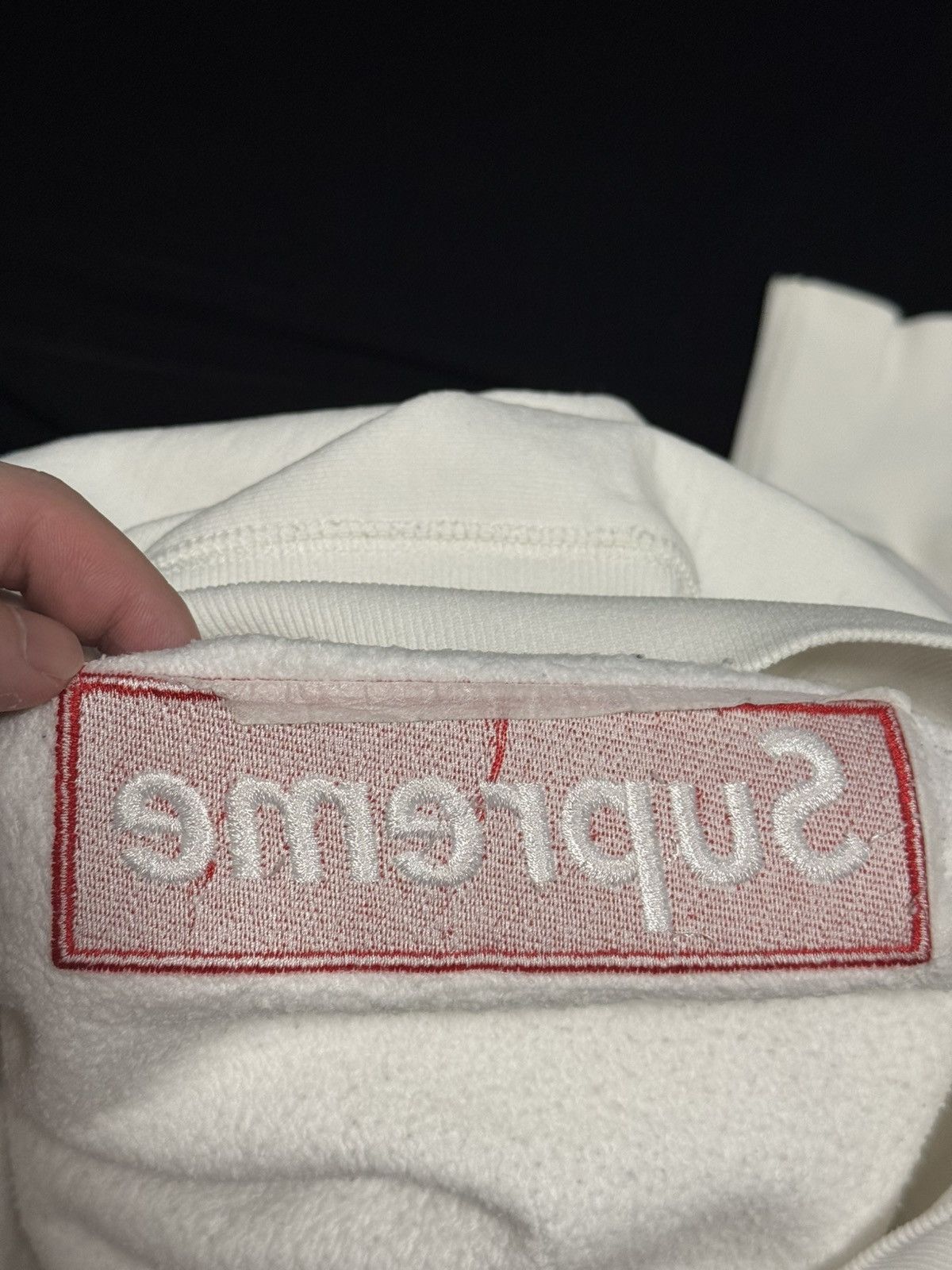 Supreme Supreme 2007 red on white box logo crewneck sweatshirt Size US XL / EU 56 / 4 - 6 Thumbnail