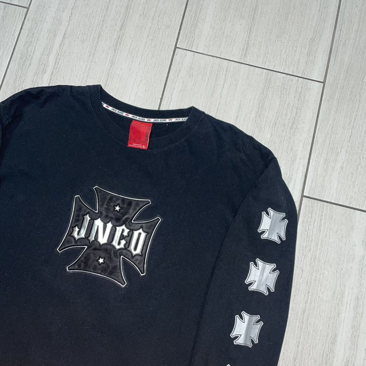 JNCO × Vintage JNCO Cross Longsleeve Shirt Size US L / EU 52-54 / 3 - 2 Thumbnail