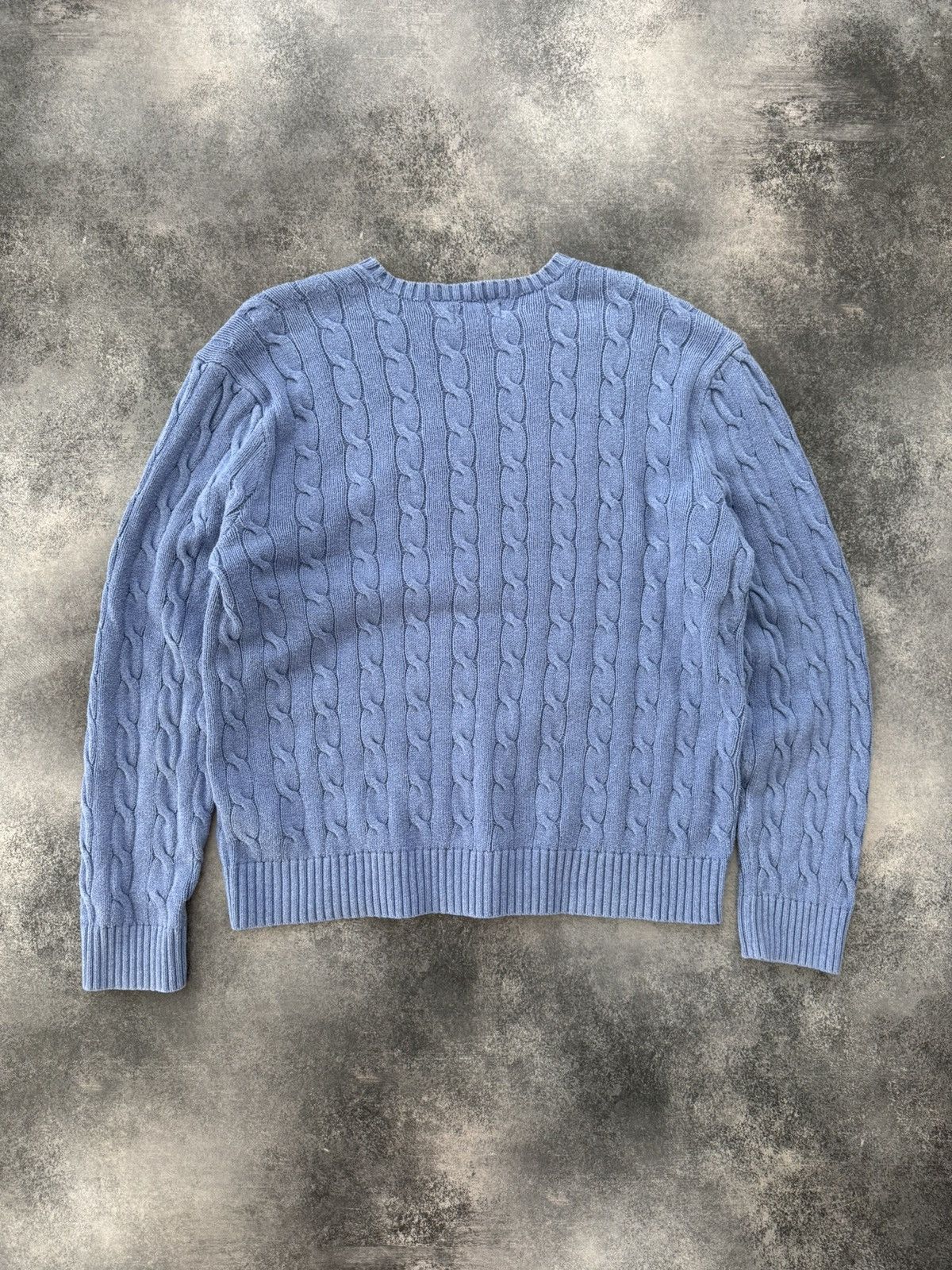 Polo Ralph Lauren Vintage Polo Ralph Lauren Cable Knit Sweater Size US XL / EU 56 / 4 - 4 Thumbnail