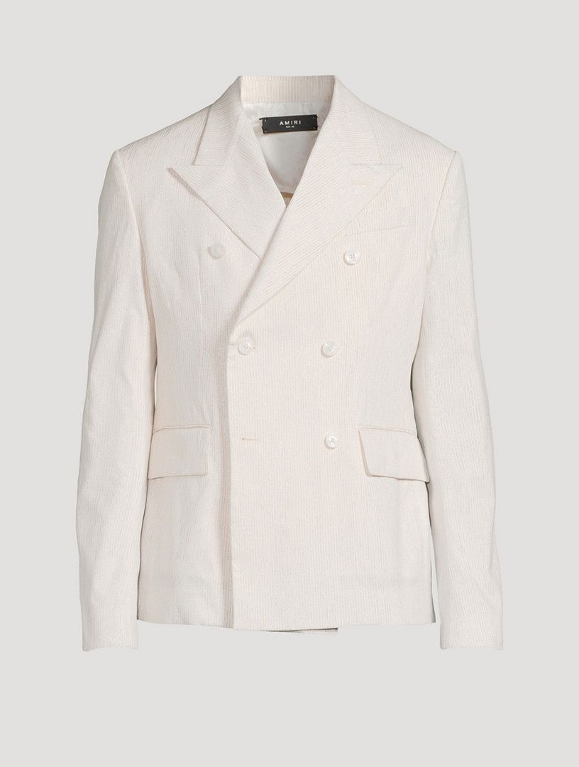 Amiri o1y0525 Blazer in Light Beige Size US S / EU 44-46 / 1 - 1 Thumbnail