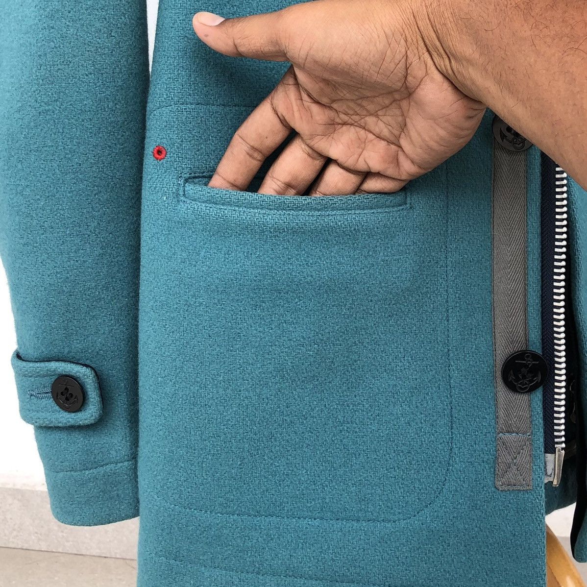 Vintage Ocean Union Work Uniform Wool Hoodie Jacket 🇯🇵