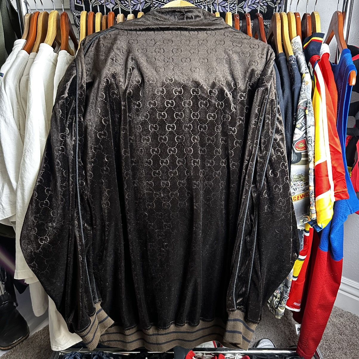 Gucci Vintage Brown Gucci Velour Tracksuit w/Beanie *Bootleg* Size US XXL / EU 58 / 5 - 2 Thumbnail
