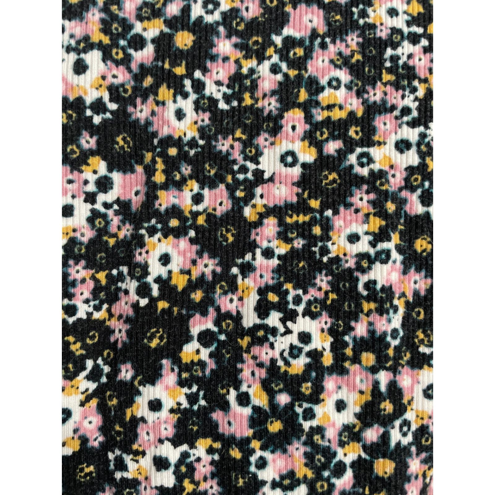 Target Basics Wild Fable Women's Small Floral Long Sleeve Crop Top Large Size L / US 10 / IT 46 - 4 Thumbnail