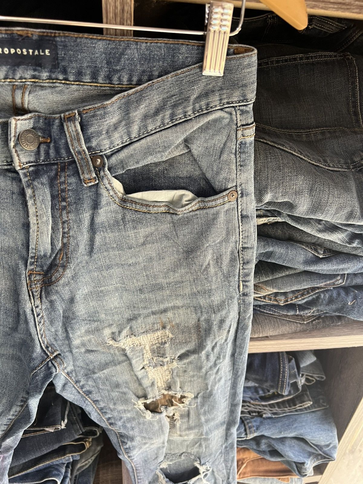 Aeropostale 🔥Aeropostale Distressed Denim Size US 30 / EU 46 - 8 Thumbnail