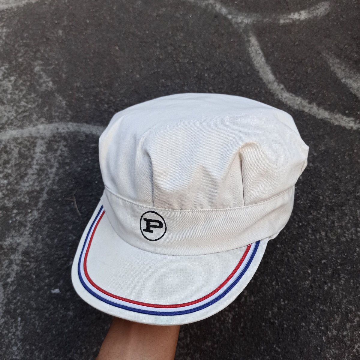 Japanese Brand Vintage Iniitial p conductor hat Size ONE SIZE - 1 Thumbnail