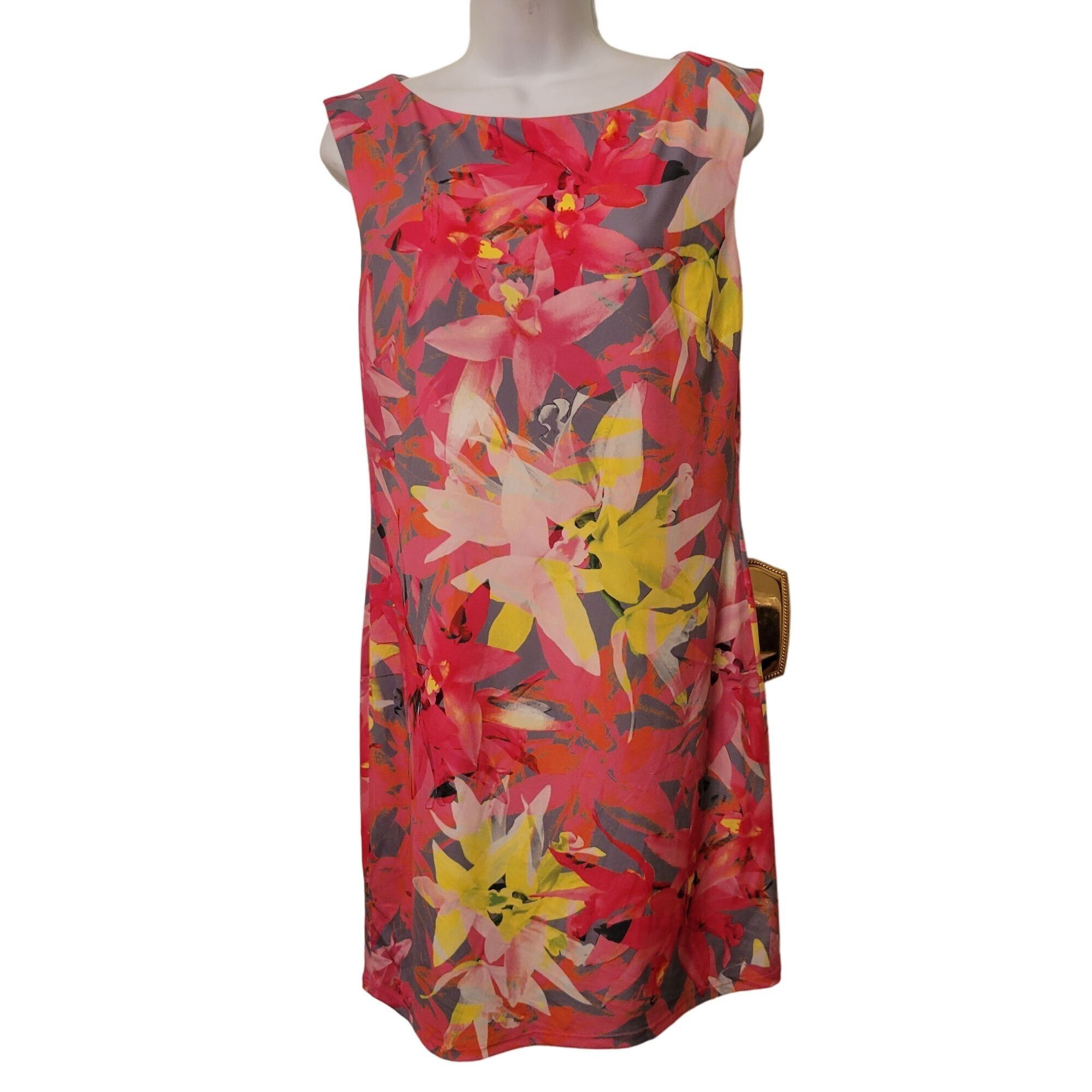 Trina Turk Trina Turk Floral Sheath Sleeveless Dress M Tropical FELANA Size M / US 6-8 / IT 42-44 - 2 Thumbnail