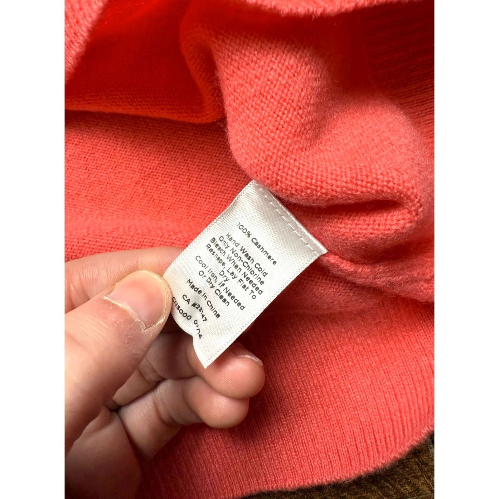 Talbots TALBOTS Pink Pure Cashmere 3/4 Sleeve Crew Neck Pullover Sweater - 1X - Womens - Pink - Cashmere - Pullover Size XL / US 12-14 / IT 48-50 - 5 Thumbnail